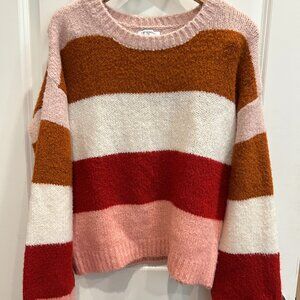 Freshman 1996 Women M Stripe Multicolor Soft Long Sleeve Pullover Sweater 2018